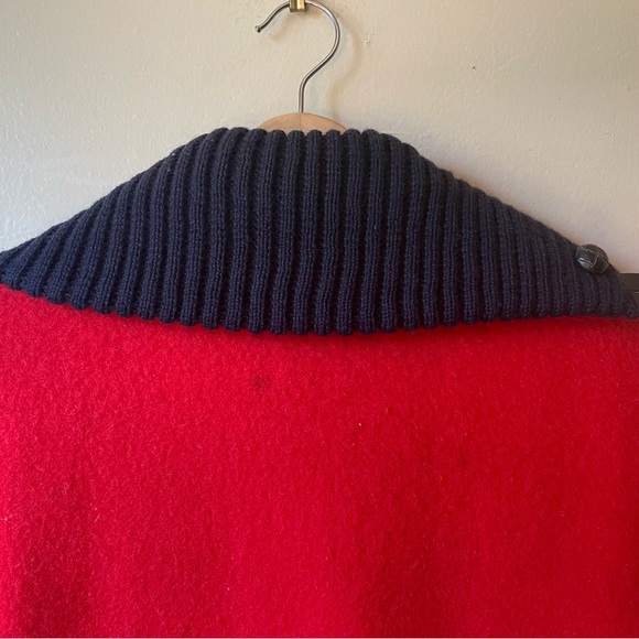 RARE Red 1970s Hudsons Bay Wool Coat Women’s Size 8 S/M - Picture 10 of 15